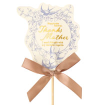 母の日フラワーピック-94／アンティークバード