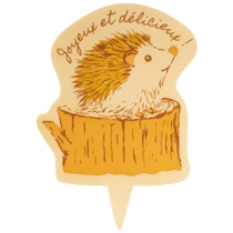 ハリネズミケーキピック-1