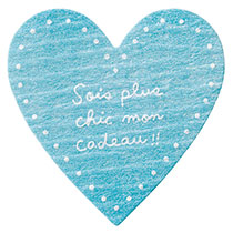 ナチュラルハートシール-ブルー