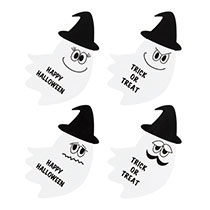 ハロウィンポイントシール-14/おばけ