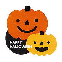 ハロウィンダイカットシール