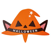 【予約】ハロウィンケーキピック／ねこ帽子-11