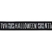 ハロウィンレタープリントサテンリボン-1