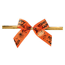 ハロウィンプリントリボンワイヤータイ-2
