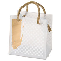 市松柄キューブバッグ-2