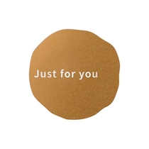 ジャストフォーユーギフトシール-3/マットゴールド