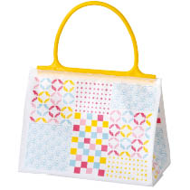 和模様ハンドル付ギフトバッグ-3／カラフル