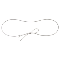 片リボンゴムタッグ-12/シルバー