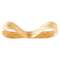 格子サテンリボン-4/ベージュ