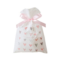 リトルハートリボン付PEギフトバッグ-S