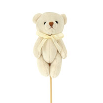 ラブリーマスコットフラワーピック-16／シロクマ