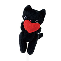 ラブリーマスコットフラワーピック-6/ネコ