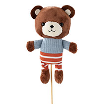 ラブリーマスコットフラワーピック-8/クマボーダー