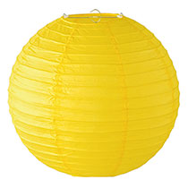 無地デコレーションペーパーランタン-3／イエロー