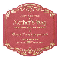 母の日シール-39／アンティーク