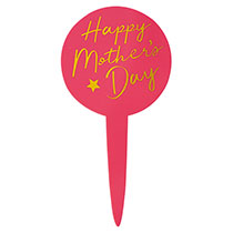 母の日アクリルフラワーピック-3/ピンク