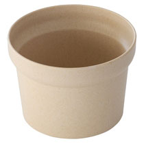 【販売終了】無地バンブーポット-S/ベージュ
