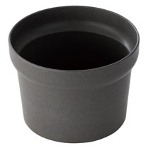 【販売終了】無地バンブーポット-S/ダークグレイ