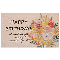 メッセージカードフラワー-1/バースデイ