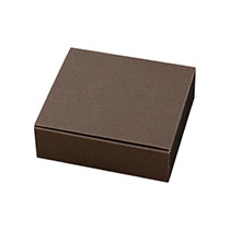無地ワンタッチギフトBOX/ブラウン-XS