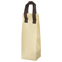 無地クリームワインクールバッグ