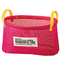 メッシュオーバルバスケットM-1／ヴィヴィッドピンク