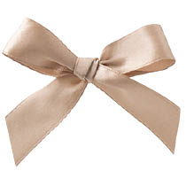 サテンリボンシール-1／マットゴールド