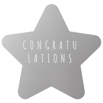 メッセージギフトカード-5/スターオメデトウ