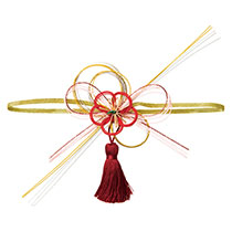 水引アレンジゴムタッグ-1/うめ