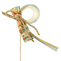 水引フラワーピック-9/淡青