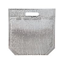 無地シルバージップ付クールバッグ-2