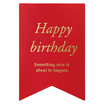 メッセージシール洋風:HAPPYBIRTHDAY