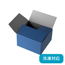無地ツートーン撥水宅配ギフトBOX-2／ネイビー［冷凍対応］
