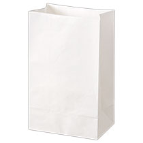 無地晒し角底袋-1／ホワイト