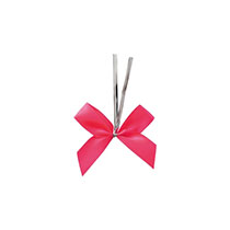 サテンリボンワイヤータイネオンピンク-1