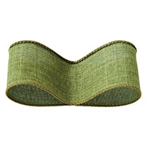 ナチュラルワイヤーリボングリーン-4