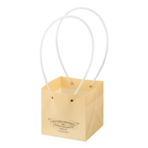 ナチュラルシャビーPPバスケットM-1/アイボリー