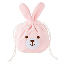 おすわりアニマル巾着バッグ/ウサギ-SS