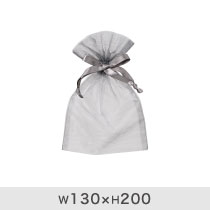 オーガンジーバッグ/グレー-M