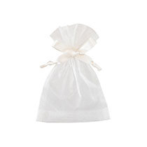 オーガンジーバッグ/アイボリー-S（底マチ付）