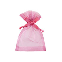 オーガンジーバッグ/モーブ-S（底マチ付）