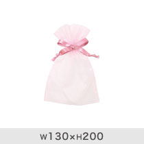 オーガンジーバッグ/ピンク-M