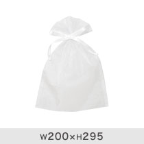 オーガンジーバッグ/ホワイト-L