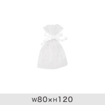 オーガンジーバッグ/ホワイト-SS