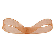 オーガンジーリボン-ブラウン15mm