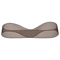 オーガンジーリボン-チョコレート15mm