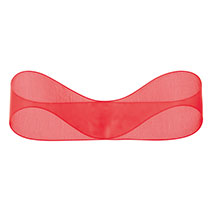 オーガンジーリボン-レッド25mm