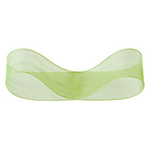 オーガンジーリボン-グリーン25mm