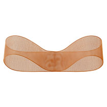 オーガンジーリボン-ブラウン25mm