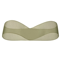 オーガンジーリボン-モスグリーン25mm